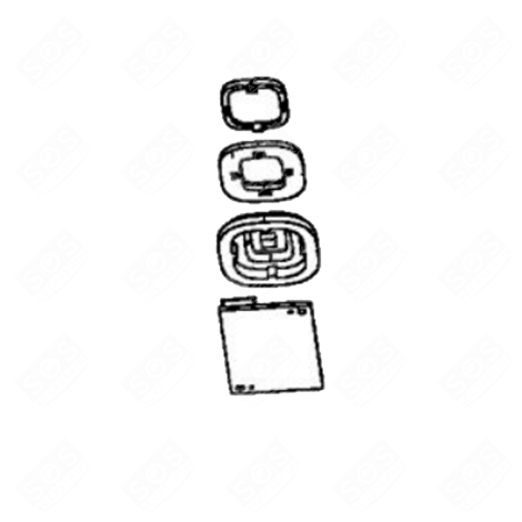 ELECTRONIC BOARD WITH BLACK BUTTON VACUUM CLEANER  - RS-2230001893, RS2230001893