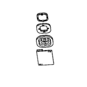 Electronic board with black button