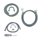 Universal Water Inlet Hose Kit 5000mm with Drain Hose and Extension (2500+2500mm)