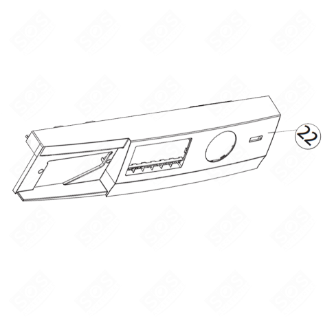 FRONT PANEL (REFERENCE 22) WASHING MACHINES - 49056017