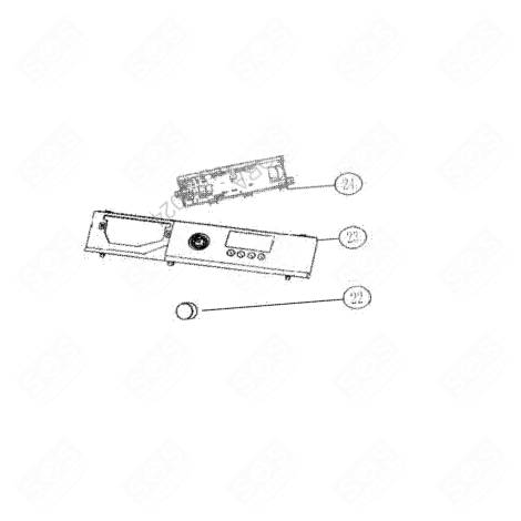 ELECTRONIC CARD, CONTROL MODULE (REFERENCE 24) WASHING MACHINES - 422L71