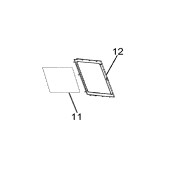 Door glass (mark 11)