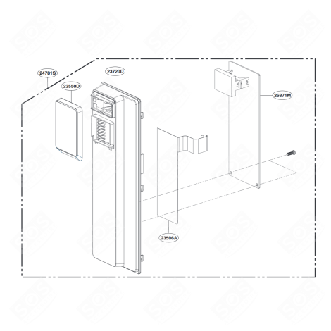 ELECTRONIC BOARD, MAIN MODULE (REFERENCE 26871M) MICROWAVE OVENS - EBR80969684