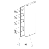 Refrigerator seal part (reference 15)