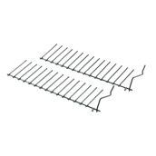 Foldable rods of lower basket