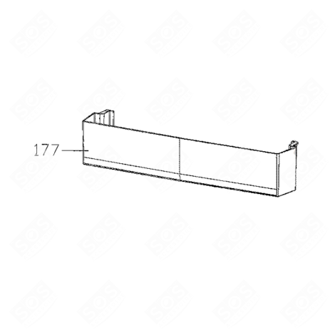 BOTTLE RACK (PART 177) REFRIGERATOR, FREEZER - 42135839
