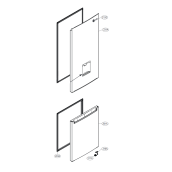 Refrigerator part door (mark 231A)