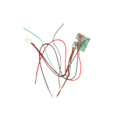 Electronic board with harnesses