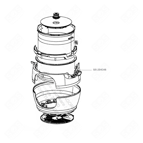 SHELL, UPPER BODY STEAMER - SS-204346, SS204346