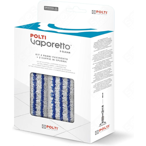 LINGETTES SOL AVEC BONNETTES STEAM CLEANER - PAEU0357