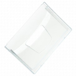 Transparent front for vegetable drawer (17)