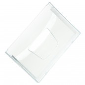 Transparent front for vegetable drawer (17)