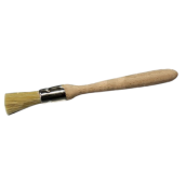 Brush with wooden handle