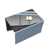 Blue stainless steel panel