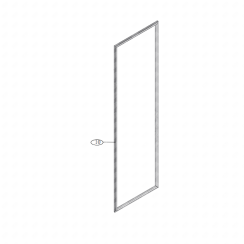 Refrigerator section door seal (reference 10)