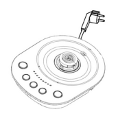 Base with power cord