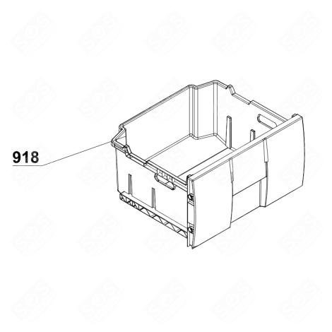DRAWER (REF. 918) REFRIGERATOR, FREEZER - 4552220100