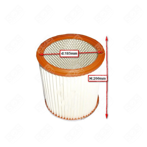 CYLINDER FILTER DIAM 185MM H 200 MM VACUUM CLEANER  - ZR70