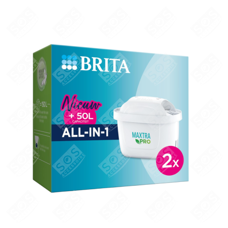 SET OF 2 BRITA MAXTRA PRO AIO FILTER CARTRIDGES KETTLE, WATER FILTER JUG - 1050413