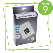 Set of 9 boxes of 4 bags + 1 HYGIENE+ filter