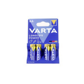 Pack of 4 AA alkaline batteries LR06