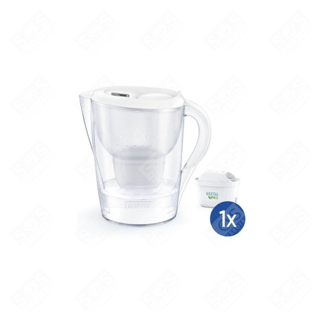 WHITE FILTERING CARAFE MARELLA XL ME4W KETTLE, WATER FILTER JUG - 1051123