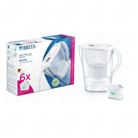 PACK CARAFE FILTRANTE BLANCHE  MARELLA + 6 FILTRES  SMALL HOUSEHOLD APPLIANCE - 1051132