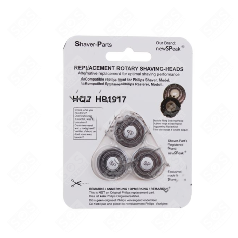 SHAVING HEAD HQ2 HP1917 ELECTRIC SHAVER - 4313042526305, HQ2