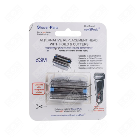 SHAVER HEADS 83M SERIES 8 ELECTRIC SHAVER - 83M