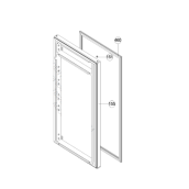 Original door seal (Refrigerator part) reference 460