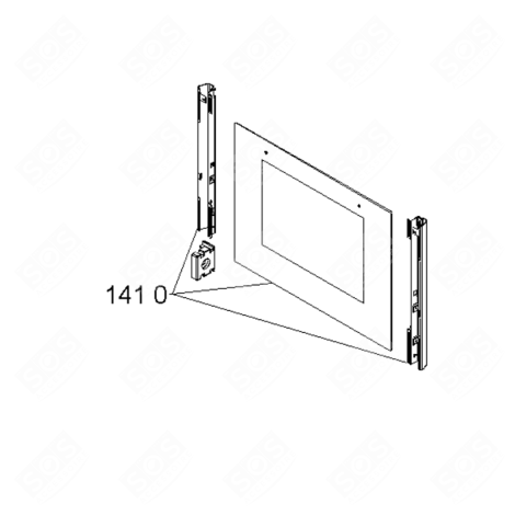 OVEN GLASS GAS / ELECTRIC OVENS - 481010397365