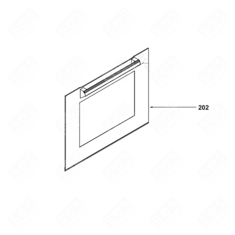 EXTERNAL DOOR WINDOW GAS / ELECTRIC OVENS - AS0017710