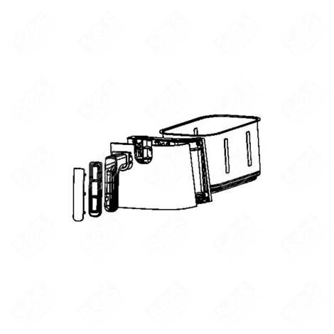 ENSEMBLE TIROIR, PANIER GAUCHE ELECTRIC FRYERS - SS-9100056585, SS9100056585