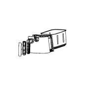 Left drawer assembly, basket