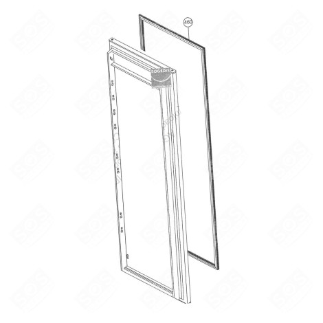 DOOR SEAL (REFERENCE 460) REFRIGERATOR, FREEZER - 42155754