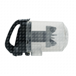 Complete Dust Bin, Separator Black and Gray