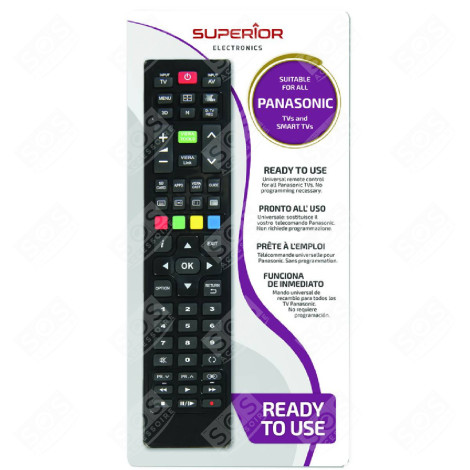 TÉLÉCOMMANDE DÉDIÉE PANASONIC TELEVISIONS / TVS - 8042