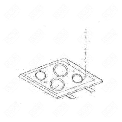 GLASS-CERAMIC TOP (MARK 1) GAS / ELECTRIC OVENS - 202215700130