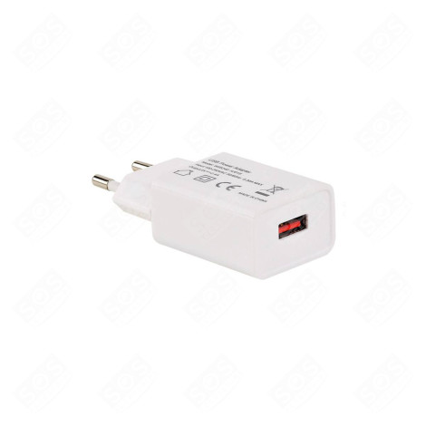 WHITE USB WALL CHARGER SMARTPHONE, MOBILE PHONE - 308202
