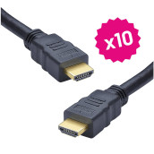Set of 10 HDMI cables (1.5M)