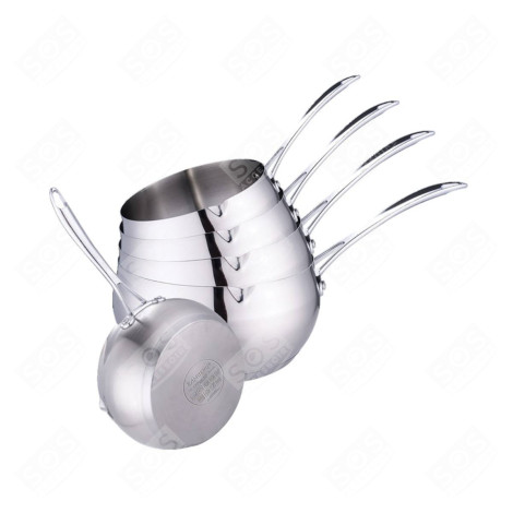 SET OF 5 STAINLESS STEEL APPLE POTS STEAMER - SCA1500600