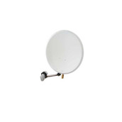 White steel satellite dish 60cm