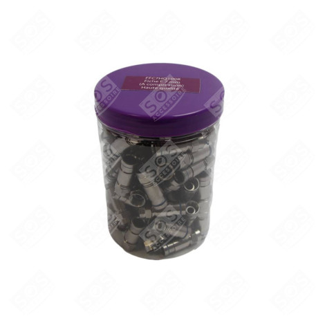 BOX OF 100 F COMPRESSION CONNECTORS 5/7 TELEVISIONS / TVS - FFC7HQ100B