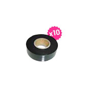 Set of 10 black adhesive tapes 10X15