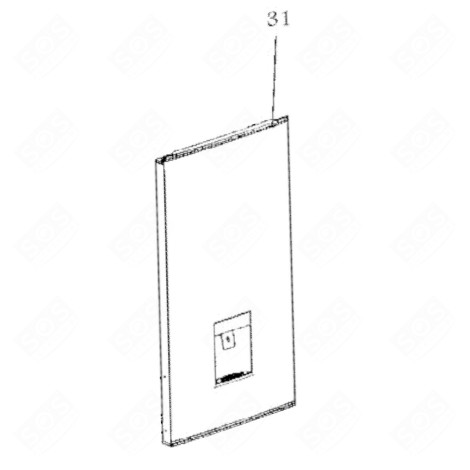 DOOR REFRIGERATOR, FREEZER - HK4090545, 12041538