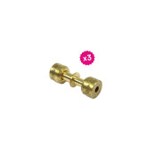 Set of three straight connectors