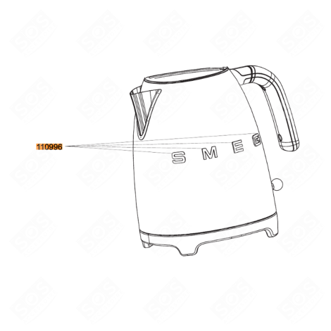 SMEG LOGO KETTLE, WATER FILTER JUG - 925030216