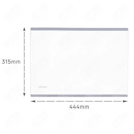 GLASS SHELF 445X315 REFRIGERATOR, FREEZER - 890171089