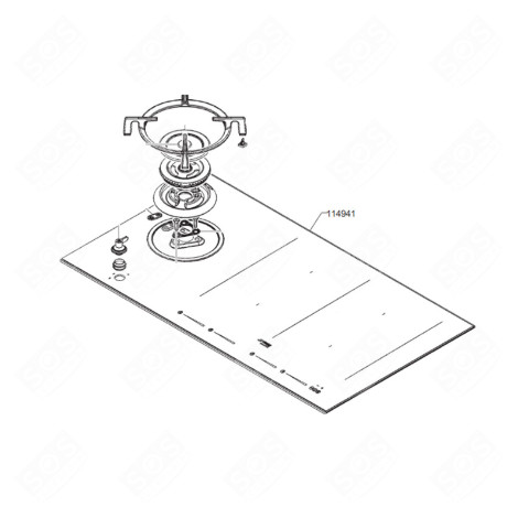 GLASS-CERAMIC TOP ELECTRIC / GAS HOBS - 695617299