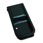 Black mounting bracket support